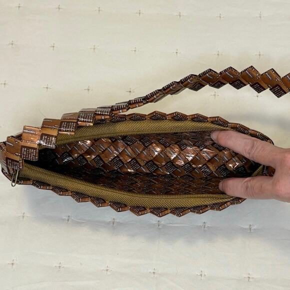 Vintage Candy Wrapper Women's Handbag Copper - Picture 6 of 10
